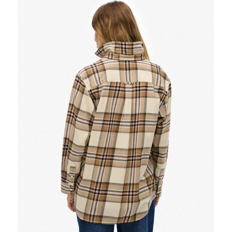 Superdry Check Flannel Boyfriend Shirt image number 1